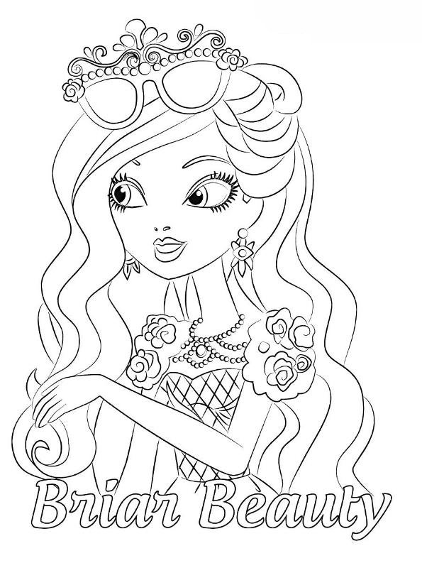Kids-n-fun.com | Coloring page Ever After High Briar Beauty